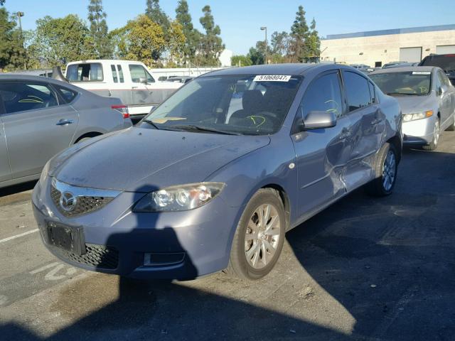 JM1BK12G671769321 - 2007 MAZDA 3 I GRAY photo 2