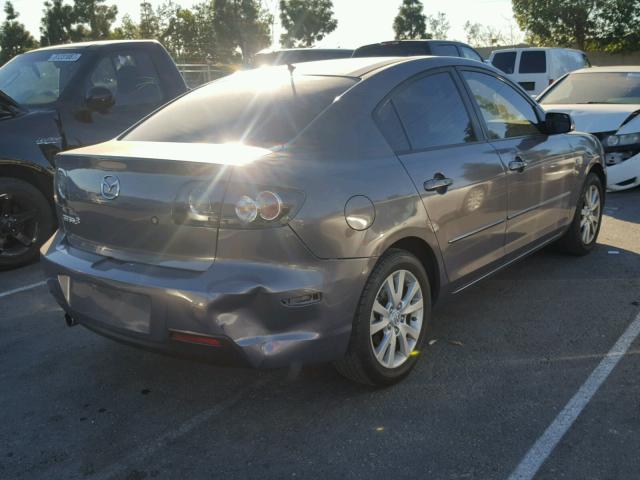 JM1BK12G671769321 - 2007 MAZDA 3 I GRAY photo 4