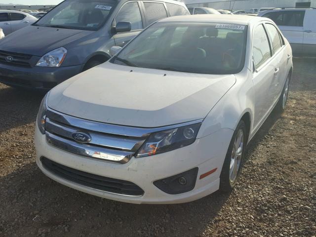 3FAHP0HA0CR317346 - 2012 FORD FUSION SE CREAM photo 2