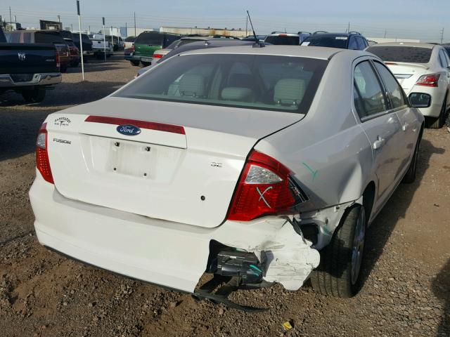 3FAHP0HA0CR317346 - 2012 FORD FUSION SE CREAM photo 4