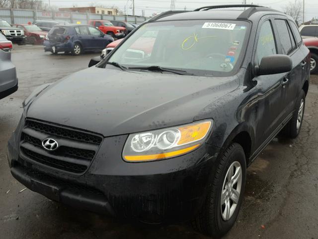 5NMSG73D39H283289 - 2009 HYUNDAI SANTA FE G BLACK photo 2