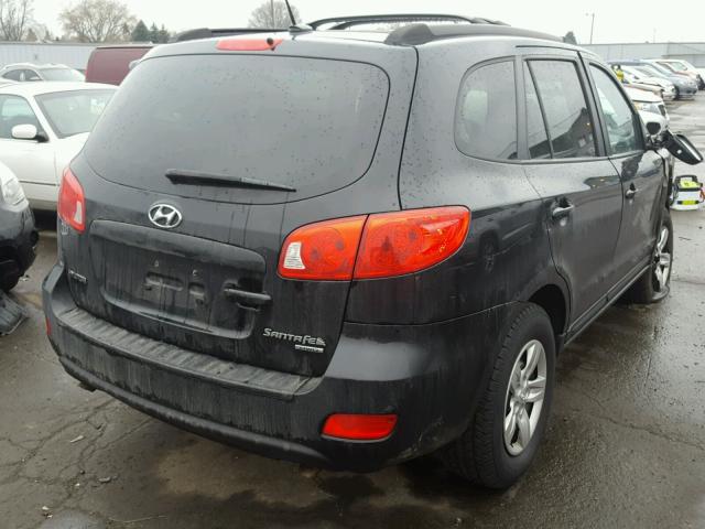 5NMSG73D39H283289 - 2009 HYUNDAI SANTA FE G BLACK photo 4