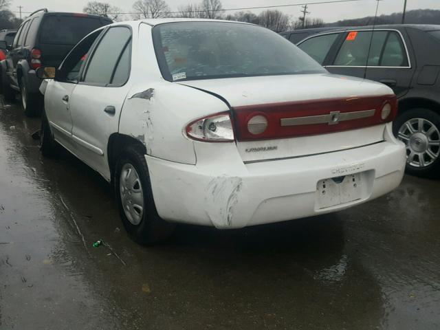 1G1JC52FX37132617 - 2003 CHEVROLET CAVALIER WHITE photo 3