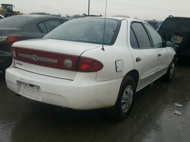 1G1JC52FX37132617 - 2003 CHEVROLET CAVALIER WHITE photo 4