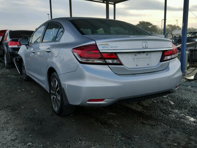 19XFB2F89FE232593 - 2015 HONDA CIVIC EX 银色 照片 3