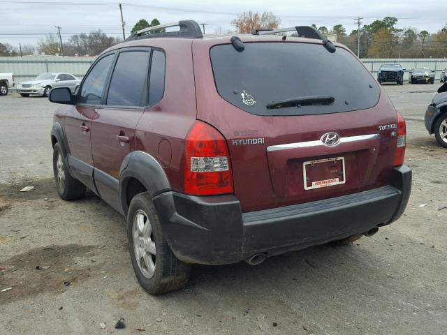 KM8JN12D05U130674 - 2005 HYUNDAI TUCSON GLS RED photo 3