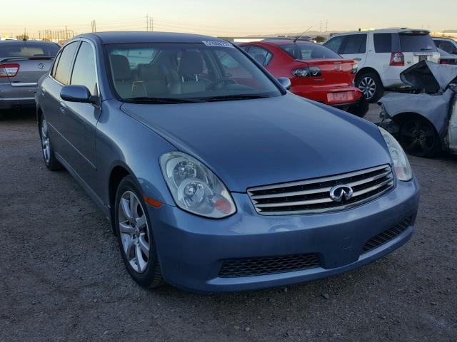 JNKCV51E86M515222 - 2006 INFINITI G35 BLUE photo 1