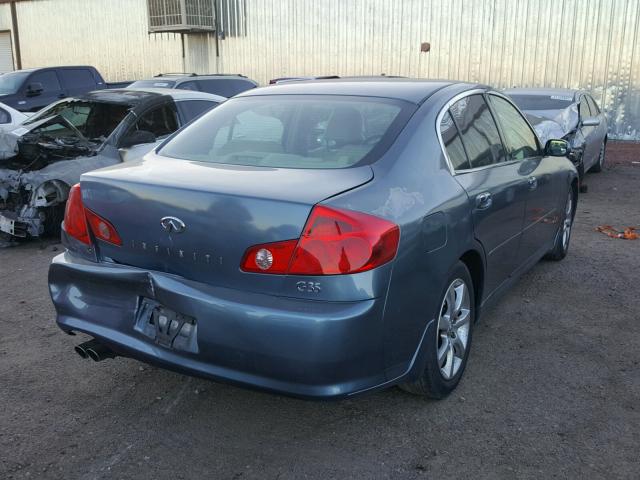 JNKCV51E86M515222 - 2006 INFINITI G35 BLUE photo 4