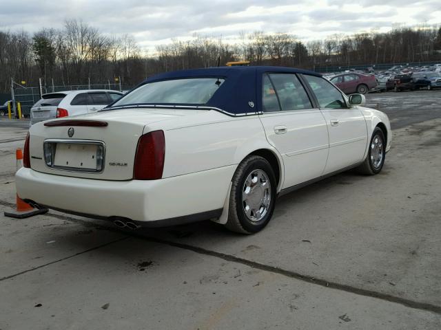 1G6KD54Y31U160820 - 2001 CADILLAC DEVILLE WHITE photo 4