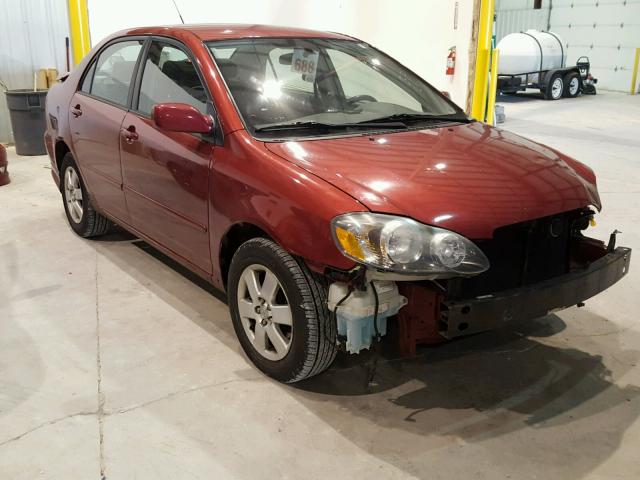 2T1BR32E58C903075 - 2008 TOYOTA COROLLA CE RED photo 1