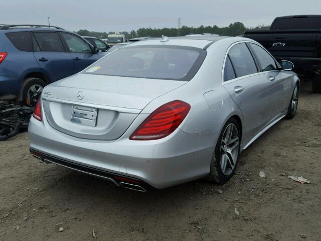 WDDUG8CB0EA050431 - 2014 MERCEDES-BENZ S 550 SILVER photo 4