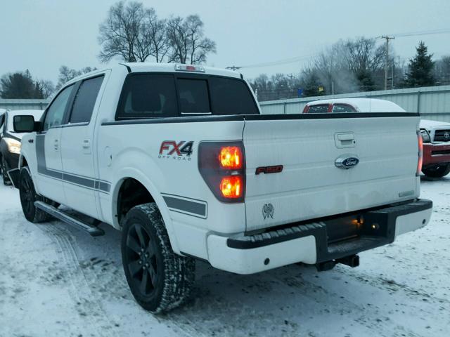 1FTFW1ET5DFC08878 - 2013 FORD F150 SUPER WHITE photo 3
