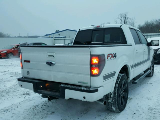 1FTFW1ET5DFC08878 - 2013 FORD F150 SUPER WHITE photo 4