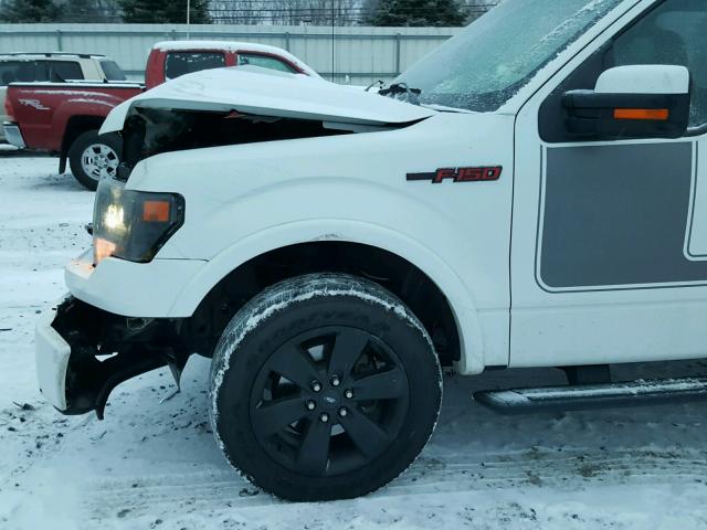 1FTFW1ET5DFC08878 - 2013 FORD F150 SUPER WHITE photo 9