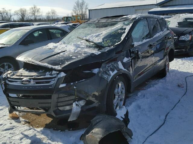 1FMCU0HX2DUB44260 - 2013 FORD ESCAPE SEL BLACK photo 2