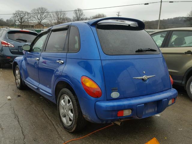 3C8FY68B64T207804 - 2004 CHRYSLER PT CRUISER BLUE photo 3