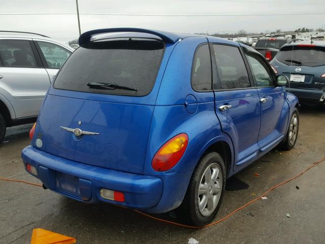 3C8FY68B64T207804 - 2004 CHRYSLER PT CRUISER BLUE photo 4