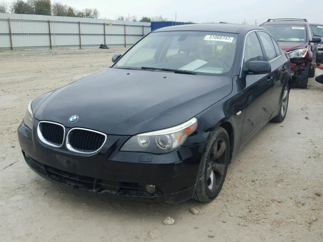 WBANE535X6CK84320 - 2006 BMW 525 I BLACK photo 2