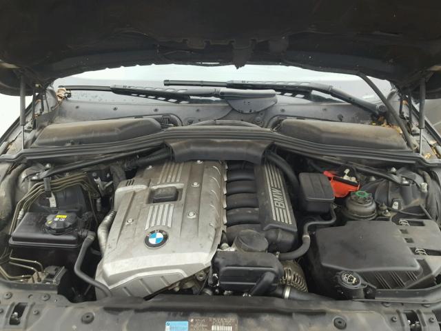 WBANE535X6CK84320 - 2006 BMW 525 I BLACK photo 7