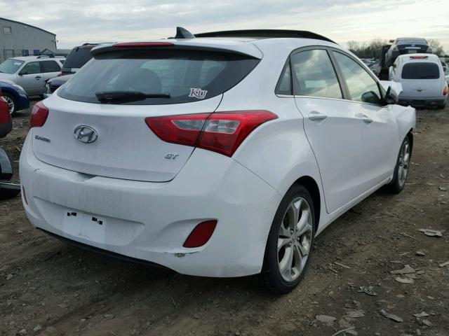 KMHD35LE7DU145947 - 2013 HYUNDAI ELANTRA GT WHITE photo 4