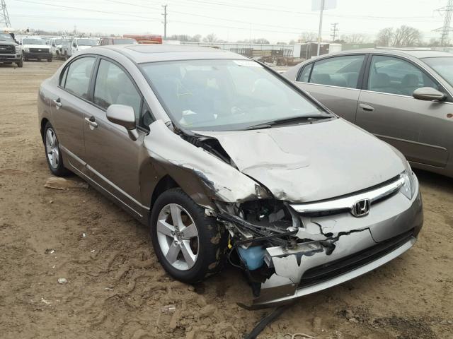 1HGFA16866L075241 - 2006 HONDA CIVIC EX GRAY photo 1