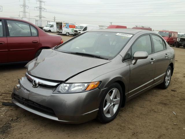 1HGFA16866L075241 - 2006 HONDA CIVIC EX GRAY photo 2