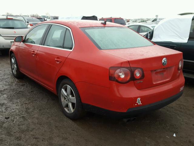 3VWRM71K19M057237 - 2009 VOLKSWAGEN JETTA SE RED photo 3