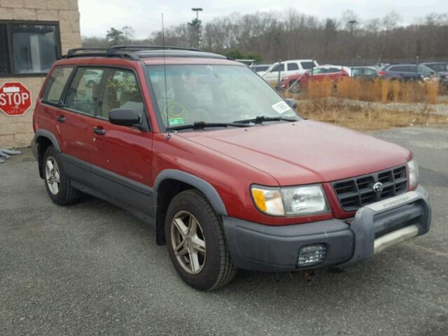 JF1SF6359YH709627 - 2000 SUBARU FORESTER L RED photo 1