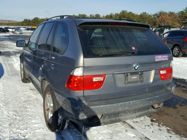 5UXFA13586LY26475 - 2006 BMW X5 3.0I GRAY photo 3