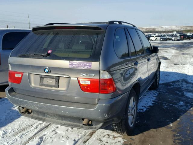 5UXFA13586LY26475 - 2006 BMW X5 3.0I GRAY photo 4