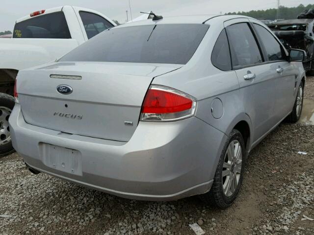 1FAHP35N08W212982 - 2008 FORD FOCUS SE SILVER photo 4