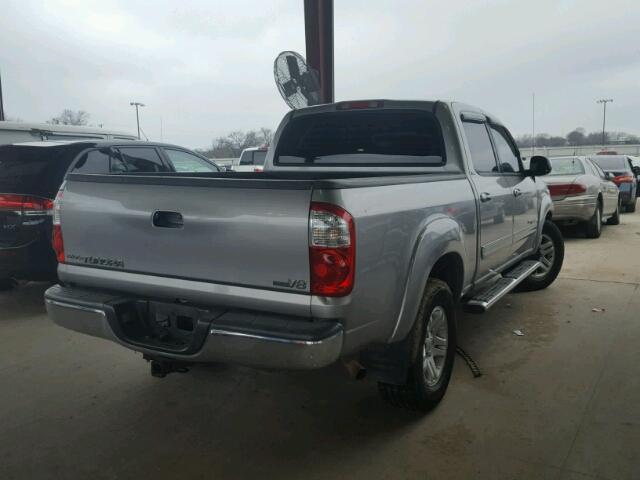 5TBET34186S509558 - 2006 TOYOTA TUNDRA DOU SILVER photo 4