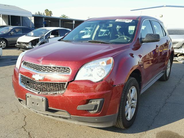 2CNALBEW0A6266319 - 2010 CHEVROLET EQUINOX LS RED photo 2