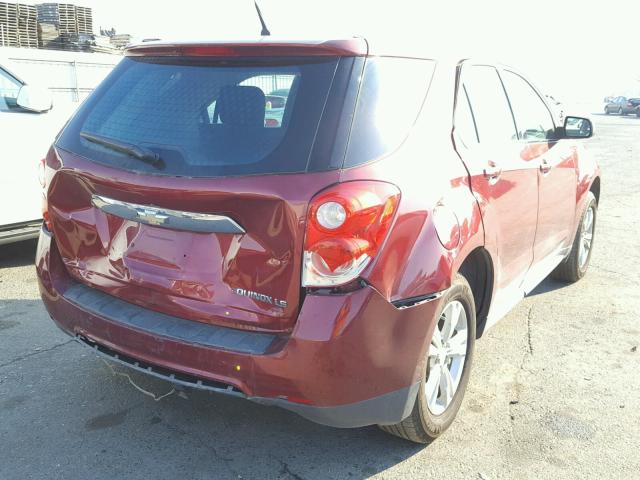 2CNALBEW0A6266319 - 2010 CHEVROLET EQUINOX LS RED photo 4