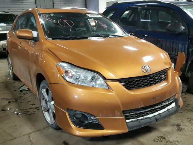 2T1KE40E49C004259 - 2009 TOYOTA COROLLA MA ORANGE photo 1