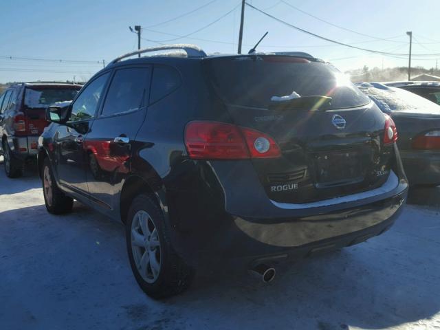 JN8AS5MV0AW133684 - 2010 NISSAN ROGUE S BLACK photo 3