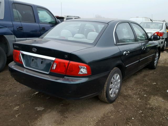 KNAGD126145296243 - 2004 KIA OPTIMA LX GREEN photo 4