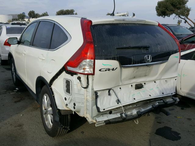 5J6RM3H50EL006989 - 2014 HONDA CR-V EX WHITE photo 3