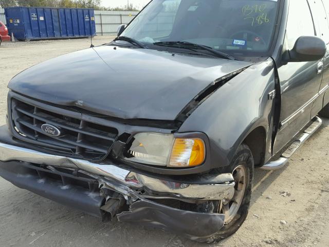 1FTRX17292NB90788 - 2002 FORD F150 GRAY photo 9