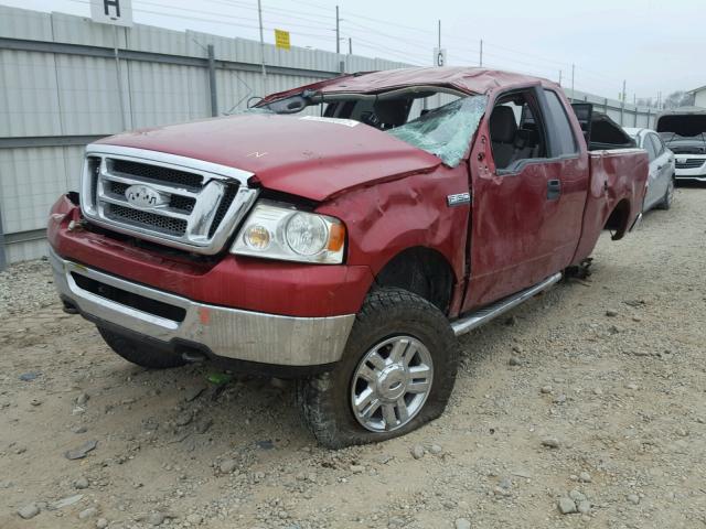 1FTPX14V78FC16474 - 2008 FORD F150 RED photo 2