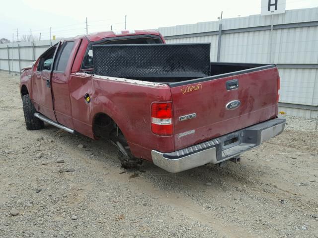 1FTPX14V78FC16474 - 2008 FORD F150 RED photo 3