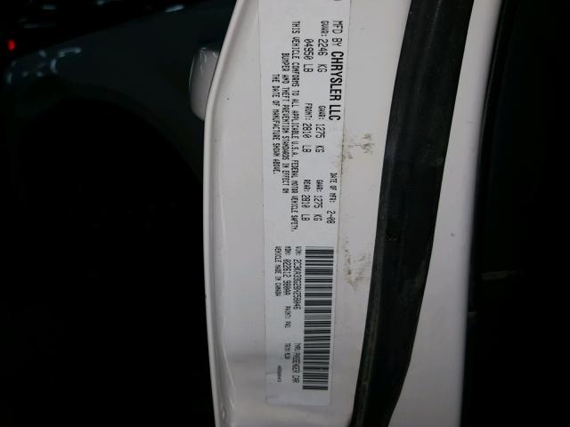 2C3KA33G28H258046 - 2008 CHRYSLER 300 LIMITE WHITE photo 10