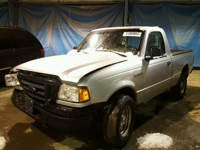 1FTYR10D14PB06715 - 2004 FORD RANGER SILVER photo 2