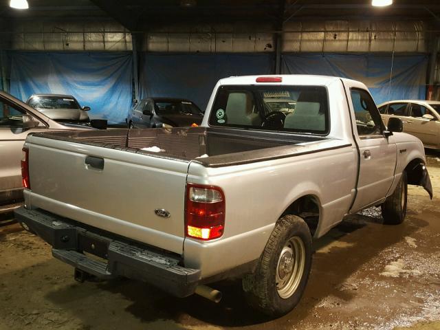 1FTYR10D14PB06715 - 2004 FORD RANGER SILVER photo 4