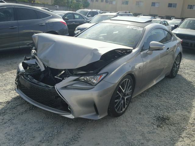 JTHHE5BC6F5002466 - 2015 LEXUS RC 350 SILVER photo 2