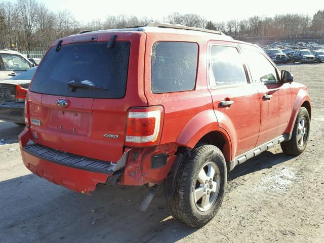 1FMCU93G79KA53614 - 2009 FORD ESCAPE XLT RED photo 4