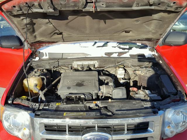 1FMCU93G79KA53614 - 2009 FORD ESCAPE XLT RED photo 7