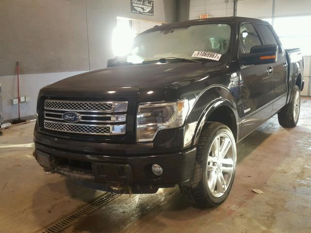 1FTFW1ET6DFC39850 - 2013 FORD F150 SUPER BLACK photo 2