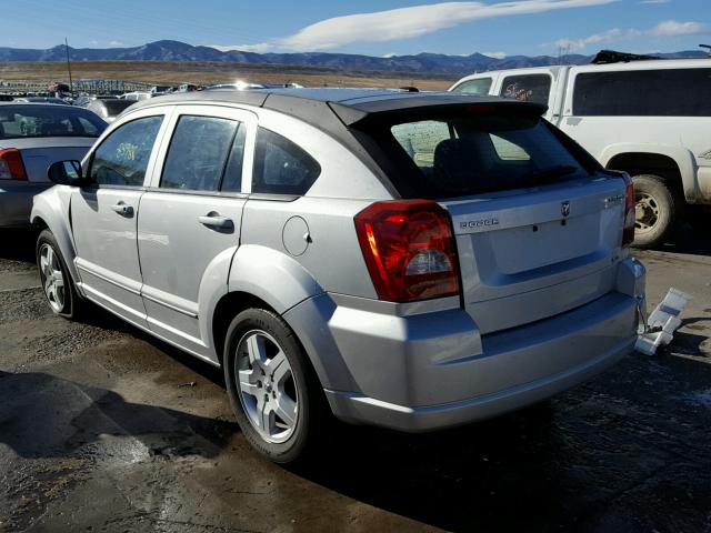 1B3HB48A79D206747 - 2009 DODGE CALIBER SX SILVER photo 3