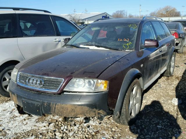 WA1YD64B93N011523 - 2003 AUDI ALLROAD BURGUNDY photo 2